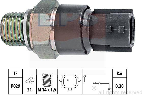 MDR EPS-1800 189 - Sensore, Pressione olio autozon.pro