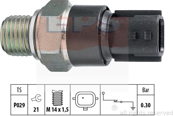 MDR EPS-1800 181 - Sensore, Pressione olio autozon.pro