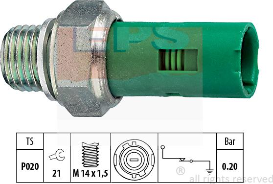 MDR EPS-1800 131 - Sensore, Pressione olio autozon.pro