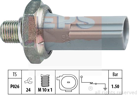 MDR EPS-1800 176 - Sensore, Pressione olio autozon.pro