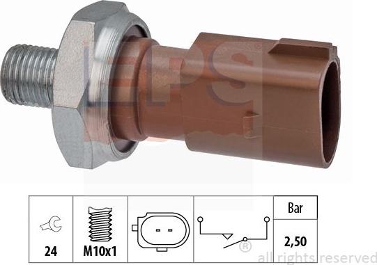 MDR EPS-1800 205 - Sensore, Pressione olio autozon.pro