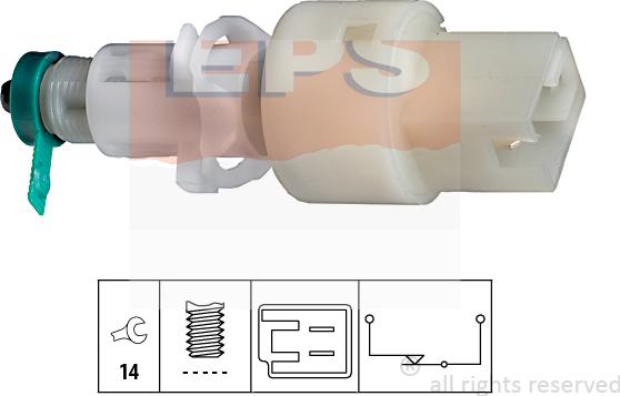 MDR EPS-1810 127 - Interruttore luce freno autozon.pro