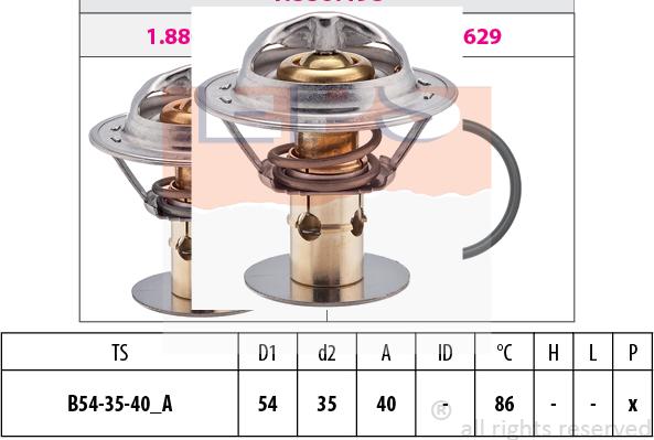 MDR EPS-1880 498S - Termostato, Refrigerante autozon.pro