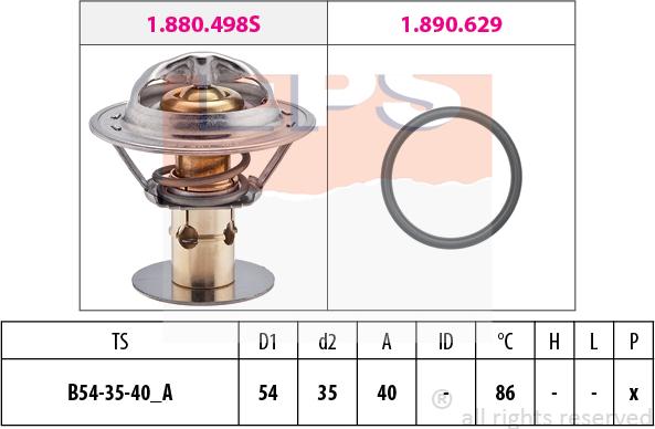 MDR EPS-1880 498 - Termostato, Refrigerante autozon.pro