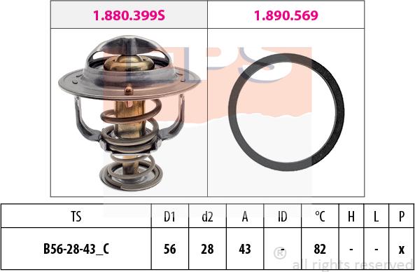 MDR EPS-1880 444 - Termostato, Refrigerante autozon.pro