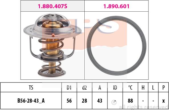 MDR EPS-1880 408 - Termostato, Refrigerante autozon.pro