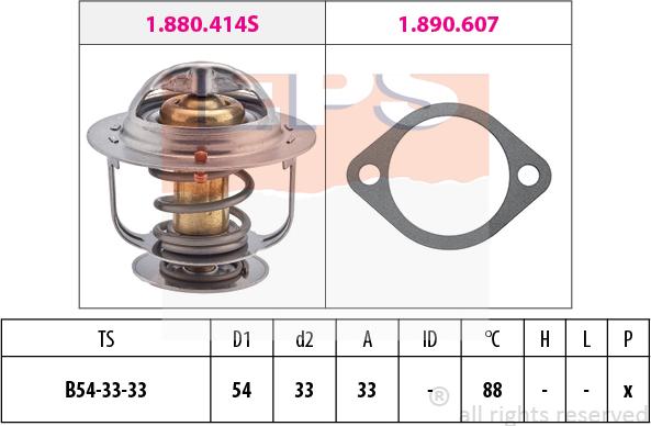 MDR EPS-1880 414 - Termostato, Refrigerante autozon.pro