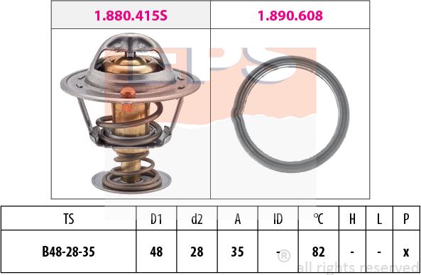 MDR EPS-1880 415 - Termostato, Refrigerante autozon.pro