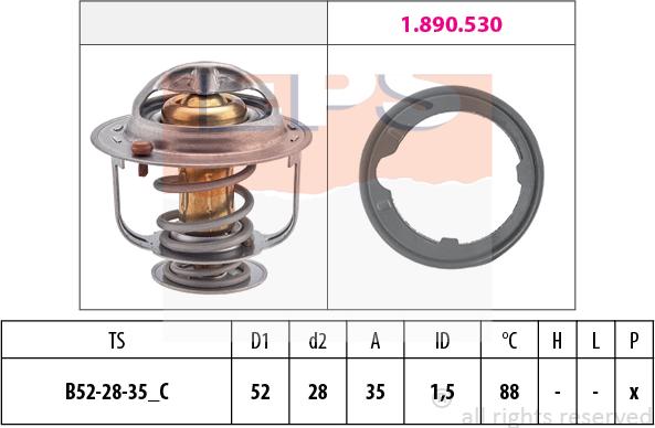 MDR EPS-1880 489 - Termostato, Refrigerante autozon.pro