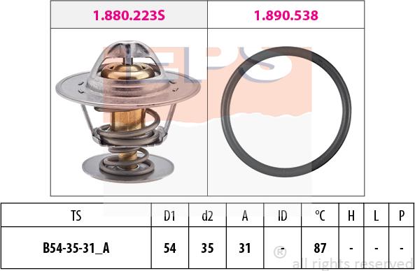 MDR EPS-1880 434 - Termostato, Refrigerante autozon.pro