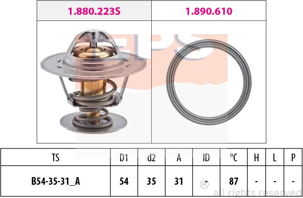 MDR EPS-1880 435 - Termostato, Refrigerante autozon.pro