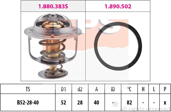 MDR EPS-1880 438 - Termostato, Refrigerante autozon.pro