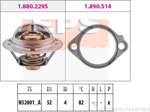 MDR EPS-1880 437 - Termostato, Refrigerante autozon.pro