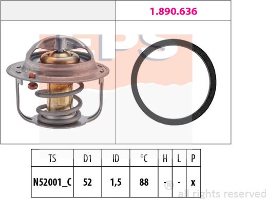 MDR EPS-1880 554 - Termostato, Refrigerante autozon.pro