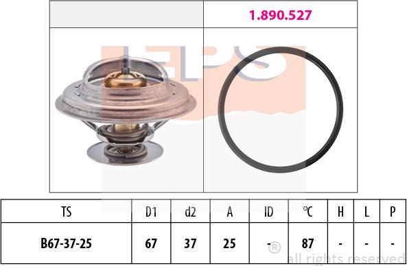 MDR EPS-1880 552 - Termostato, Refrigerante autozon.pro