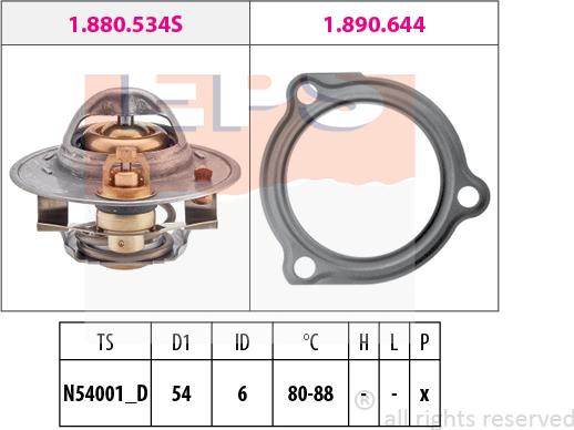 MDR EPS-1880 587 - Termostato, Refrigerante autozon.pro