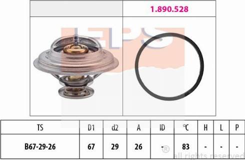 MDR EPS-1880 526 - Termostato, Refrigerante autozon.pro