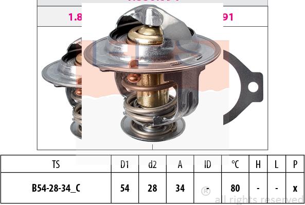 MDR EPS-1880 694S - Termostato, Refrigerante autozon.pro