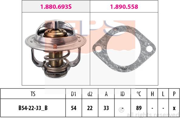 MDR EPS-1880 693 - Termostato, Refrigerante autozon.pro