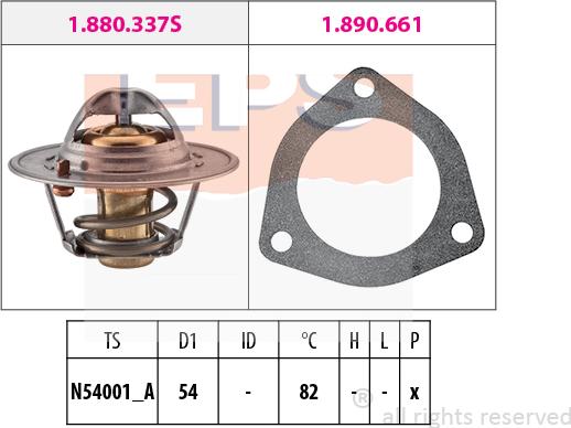 MDR EPS-1880 644 - Termostato, Refrigerante autozon.pro