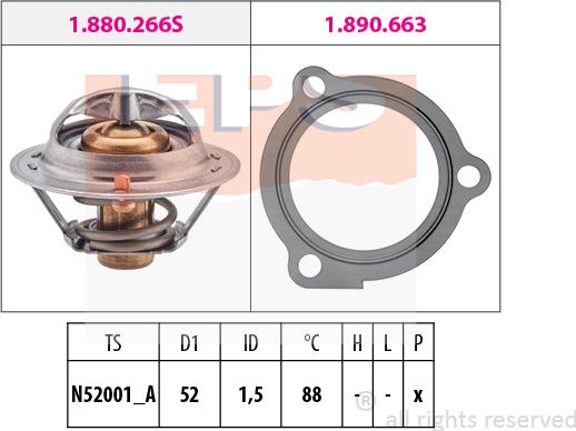 MDR EPS-1880 647 - Termostato, Refrigerante autozon.pro