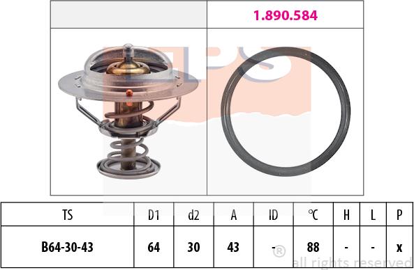 MDR EPS-1880 651 - Termostato, Refrigerante autozon.pro