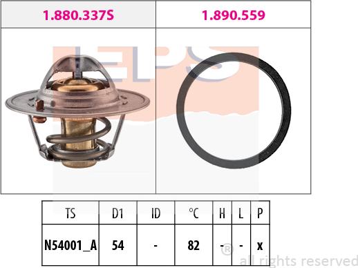 MDR EPS-1880 667 - Termostato, Refrigerante autozon.pro