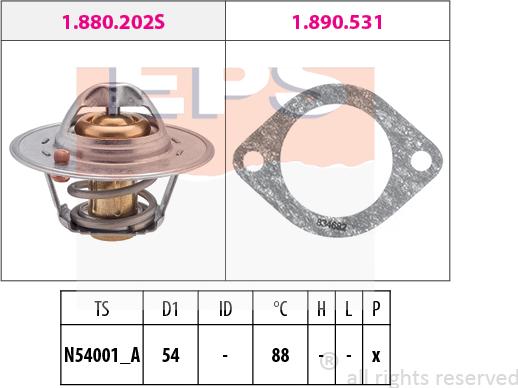 MDR EPS-1880 600 - Termostato, Refrigerante autozon.pro