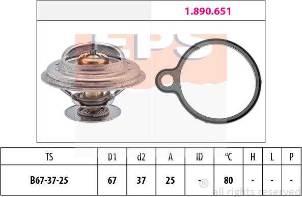 MDR EPS-1880 613 - Termostato, Refrigerante autozon.pro