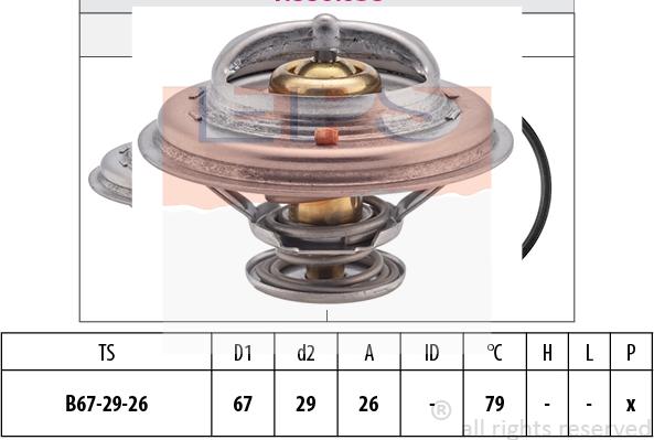 MDR EPS-1880 638S - Termostato, Refrigerante autozon.pro