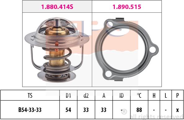 MDR EPS-1880 633 - Termostato, Refrigerante autozon.pro