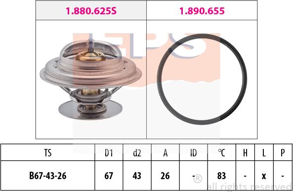 MDR EPS-1880 625 - Termostato, Refrigerante autozon.pro