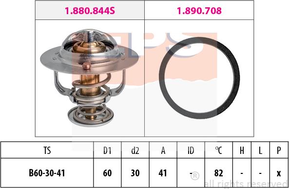 MDR EPS-1880 844 - Termostato, Refrigerante autozon.pro