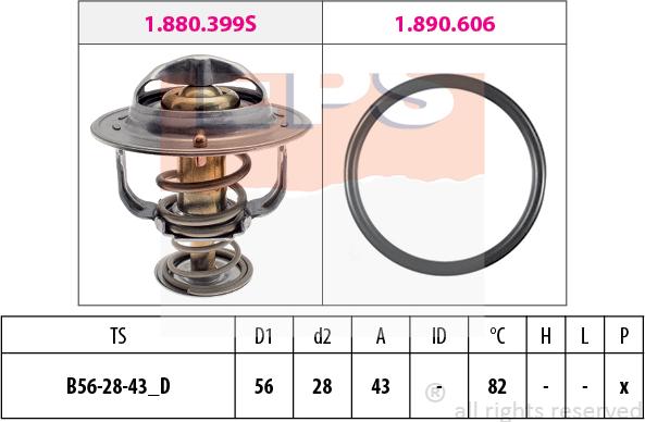 MDR EPS-1880 848 - Termostato, Refrigerante autozon.pro