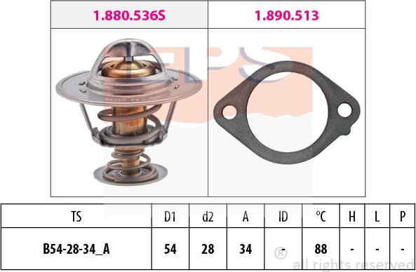 MDR EPS-1880 869 - Termostato, Refrigerante autozon.pro