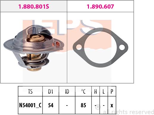 MDR EPS-1880 801 - Termostato, Refrigerante autozon.pro