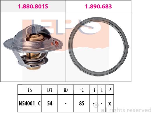 MDR EPS-1880 803 - Termostato, Refrigerante autozon.pro