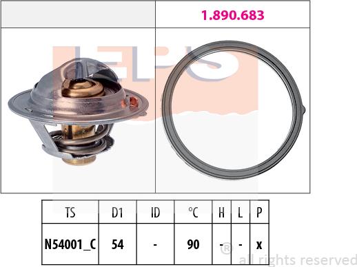 MDR EPS-1880 802 - Termostato, Refrigerante autozon.pro