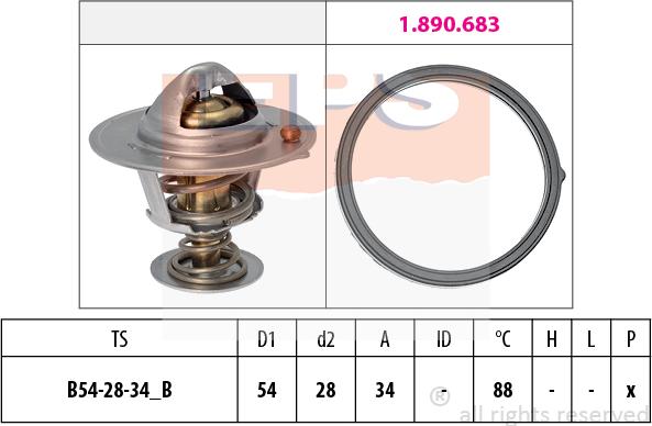 MDR EPS-1880 834 - Termostato, Refrigerante autozon.pro