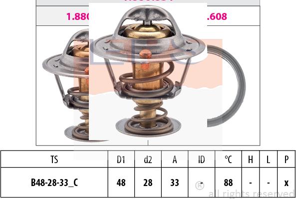 MDR EPS-1880 831S - Termostato, Refrigerante autozon.pro