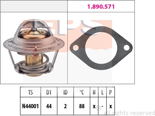 MDR EPS-1880 369 - Termostato, Refrigerante autozon.pro