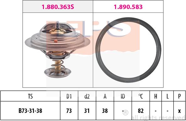 MDR EPS-1880 363 - Termostato, Refrigerante autozon.pro