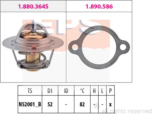 MDR EPS-1880 367 - Termostato, Refrigerante autozon.pro