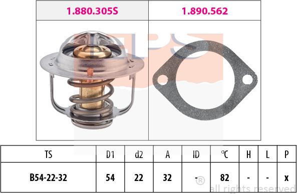 MDR EPS-1880 306 - Termostato, Refrigerante autozon.pro