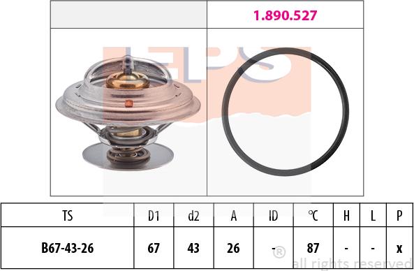 MDR EPS-1880 385 - Termostato, Refrigerante autozon.pro