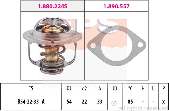 MDR EPS-1880 335 - Termostato, Refrigerante autozon.pro