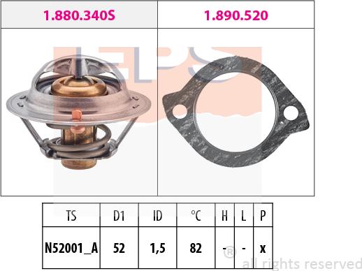 MDR EPS-1880 331 - Termostato, Refrigerante autozon.pro