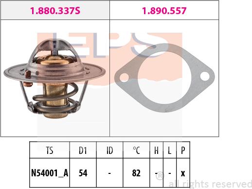 MDR EPS-1880 337 - Termostato, Refrigerante autozon.pro