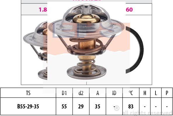 MDR EPS-1880 323S - Termostato, Refrigerante autozon.pro