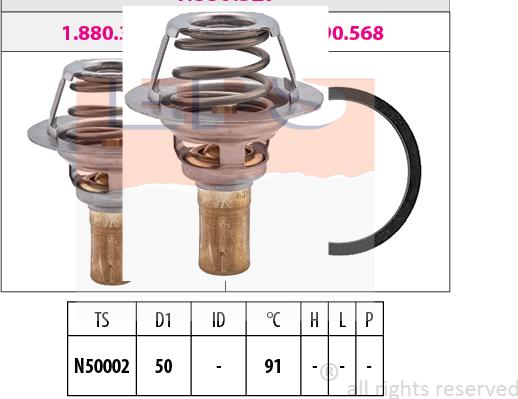 MDR EPS-1880 327S - Termostato, Refrigerante autozon.pro